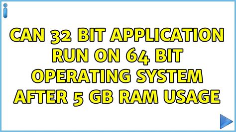 Can 32-bit run on 64?